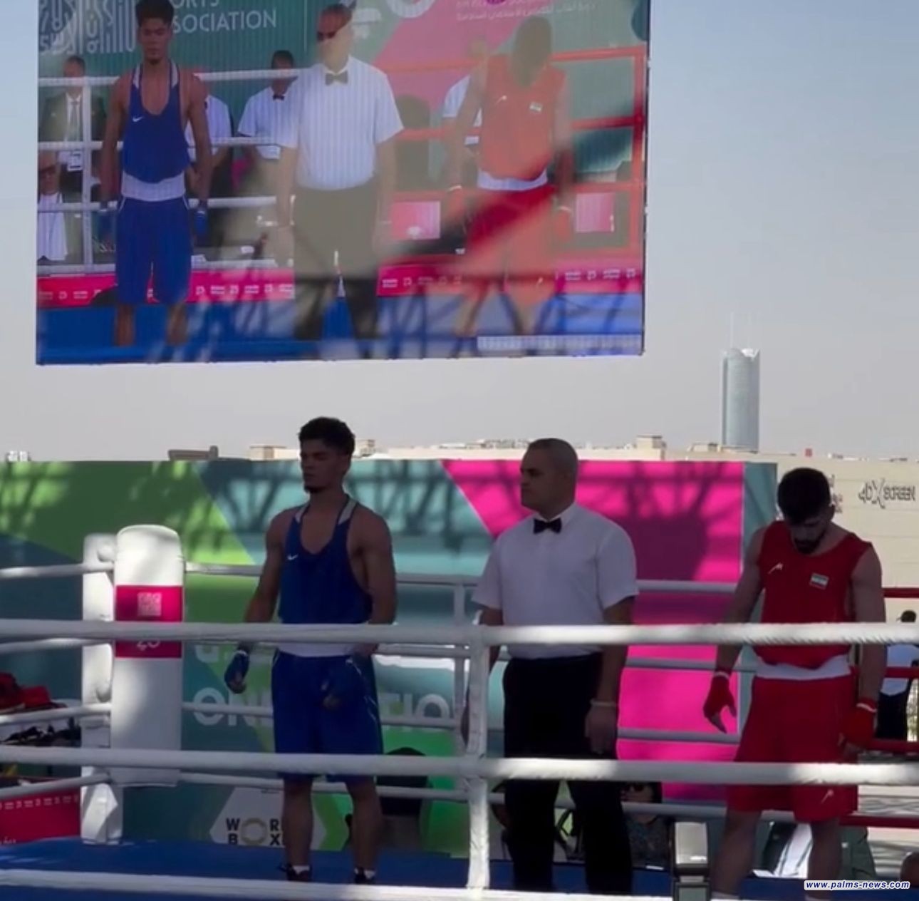 الملاكم العراقي علي قاسم، يتأهل لنصف نهائي دورة ألعاب التضامن الإسلامي بعد فوزه على منافسه الإيراني بنتيجة 5-0